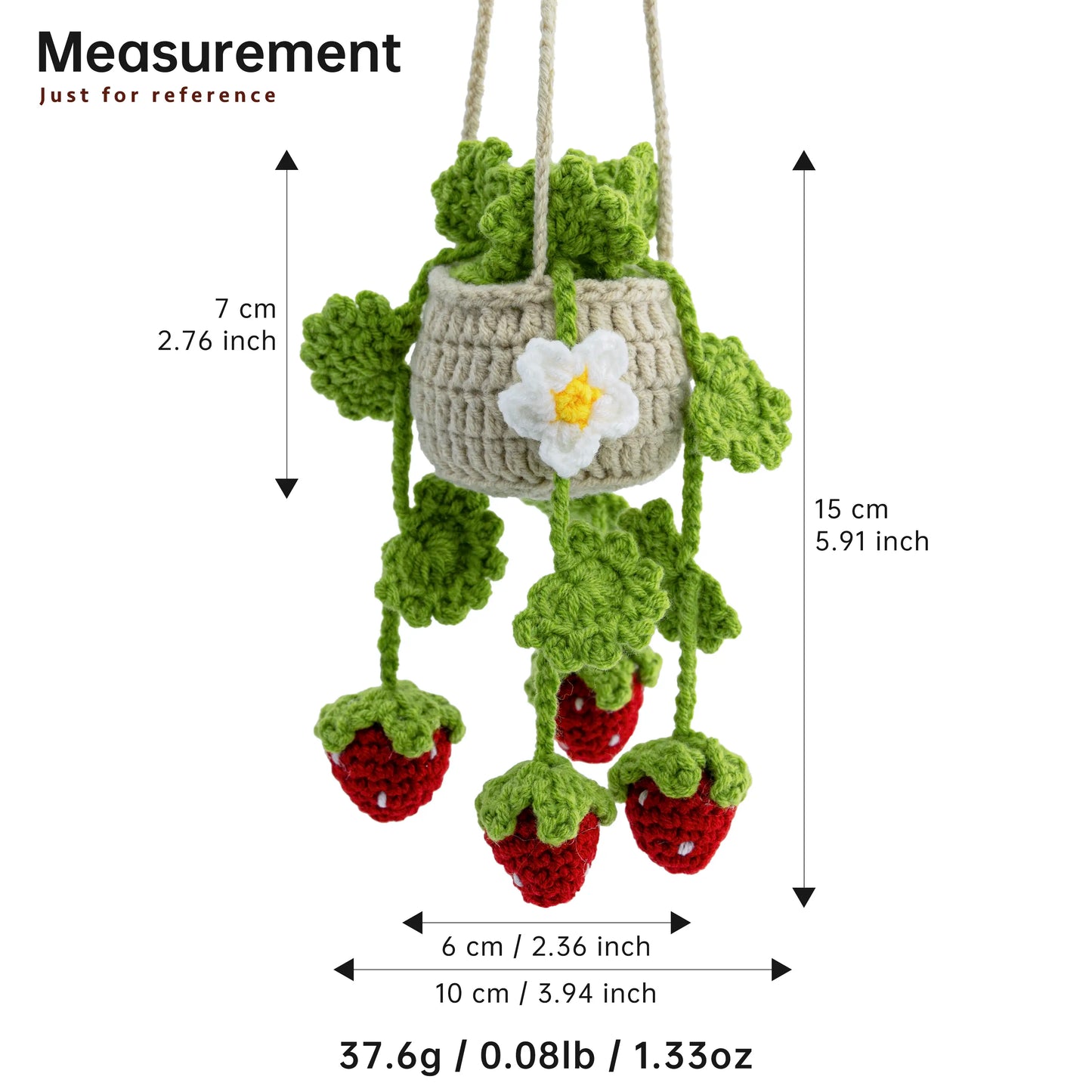 Crochet Hanging with Strawberry