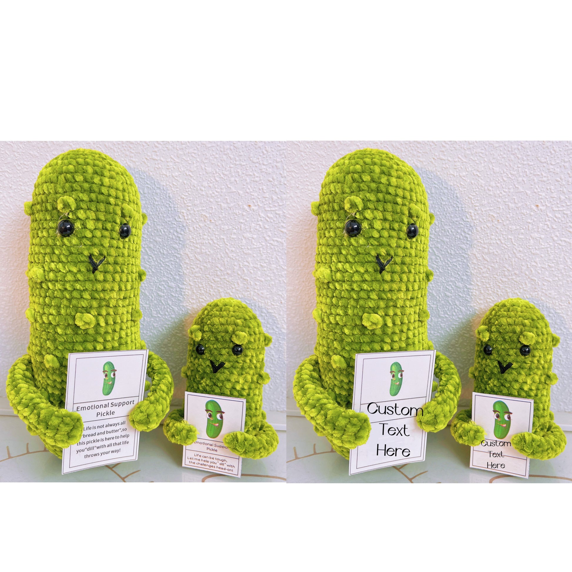 Custom Text Emotional Support Pickles for Bundle Set Get Well Handmade Positive Gift for Pickle Lover Stay Happy Motivated New Year Resolution Gift Exchange Family Giving - The Bloom Crafter
