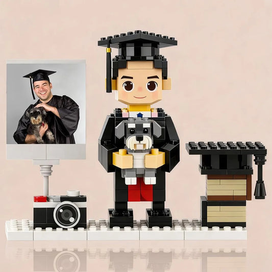 Custom Brick Figures from Your Photo - Graduation