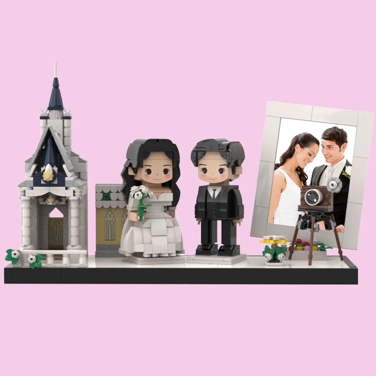 Custom Brick Figures for Wedding from Your Photo