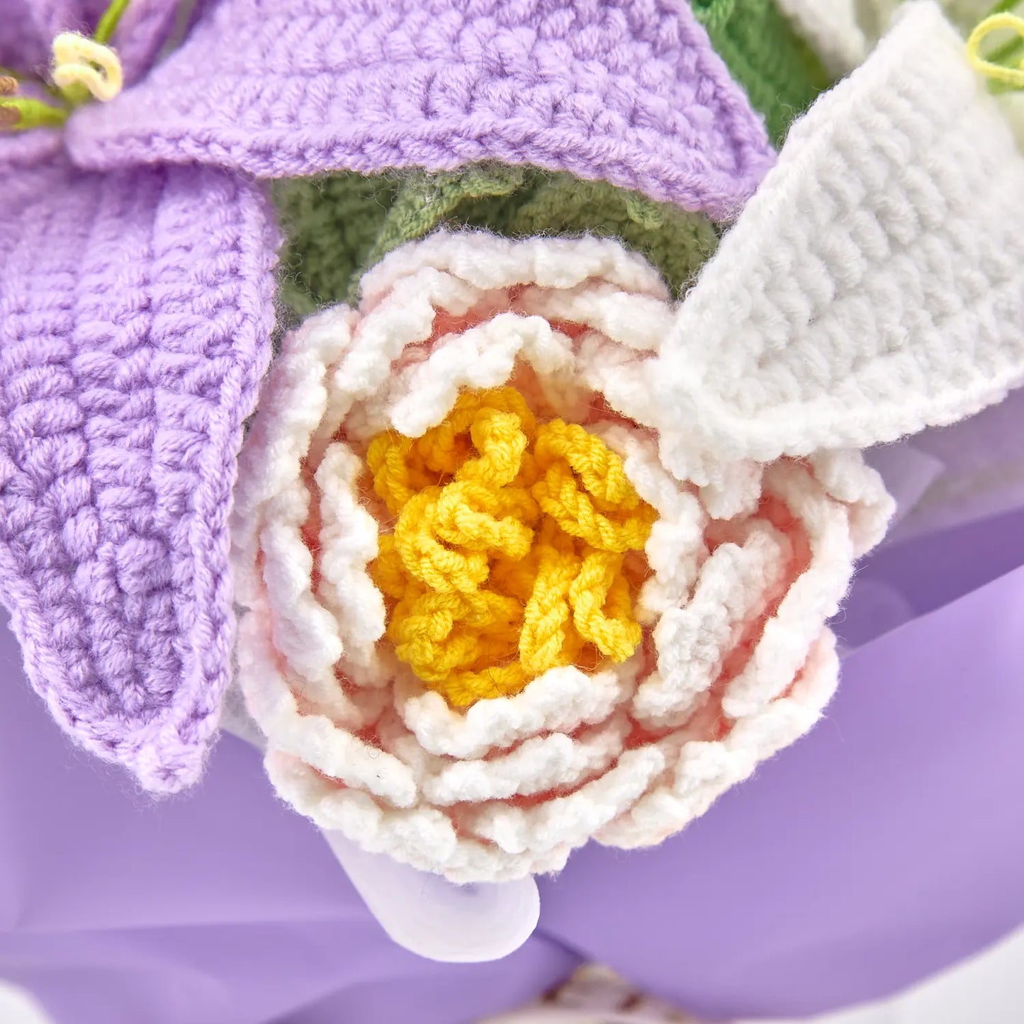 Crochet Lily & Peony Bouquet for Mother's Day