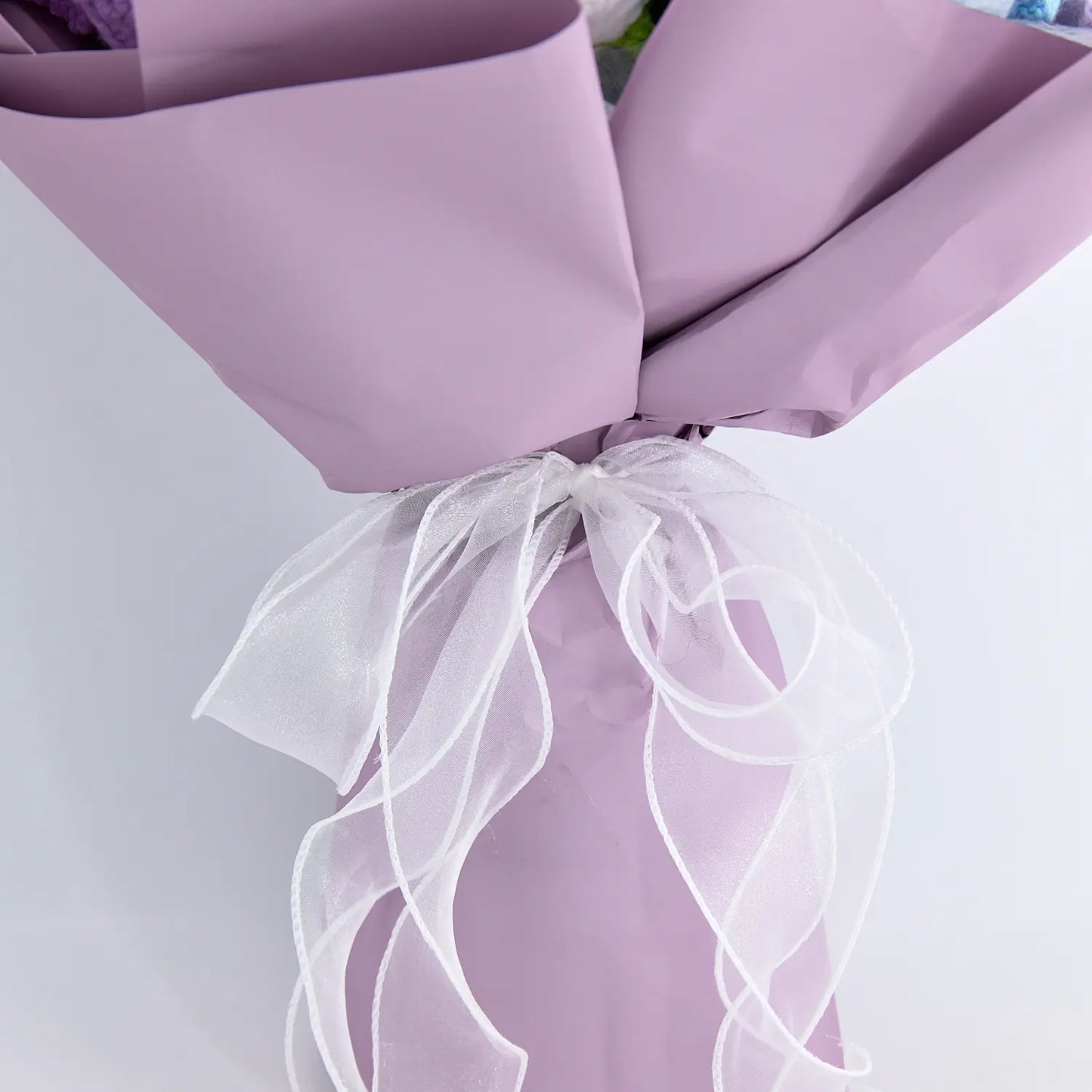 Big Mixed Purple Crochet Bouquet with Lily