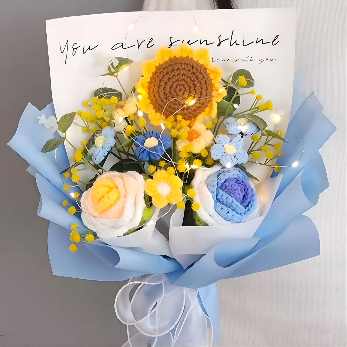Handmade Crochet Sunflower Bouquet Arrangement - Birthday Graduation Anniversary Valentine's Day Celebration Gift - The Bloom Crafter