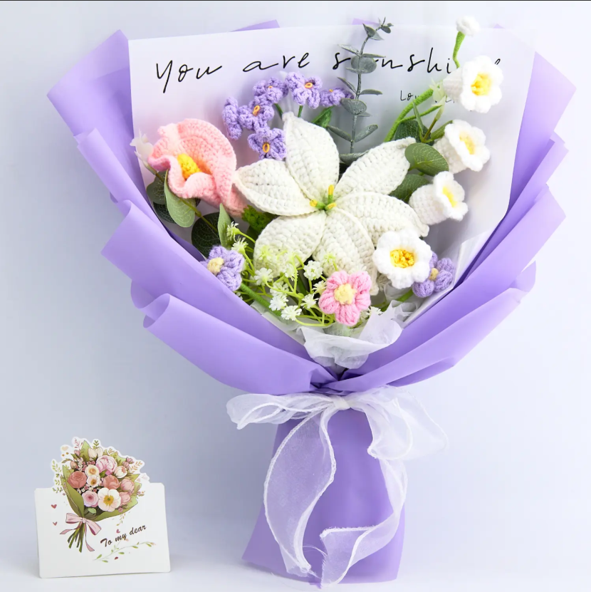 Crochet Lily & Calla Lily Bouquet