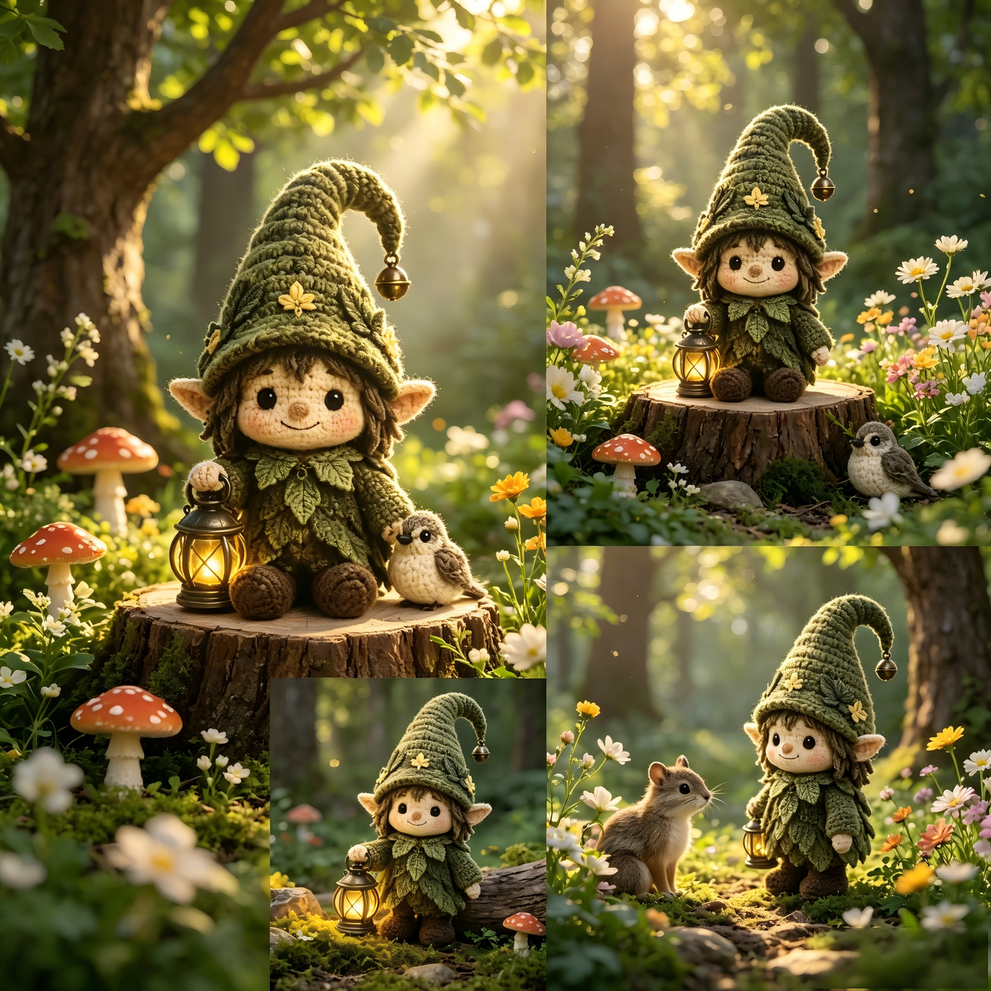 🌿 Forest Guardian Elf Crochet Doll A Little Guardian from the Enchanted Forest ✨