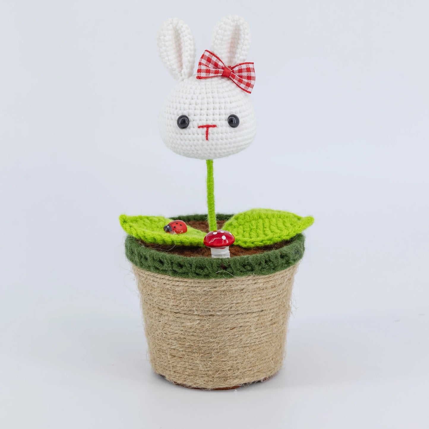 Crochet Bunny & Panda Pot Series