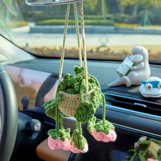 Crochet Hanging with Rose Flowers
