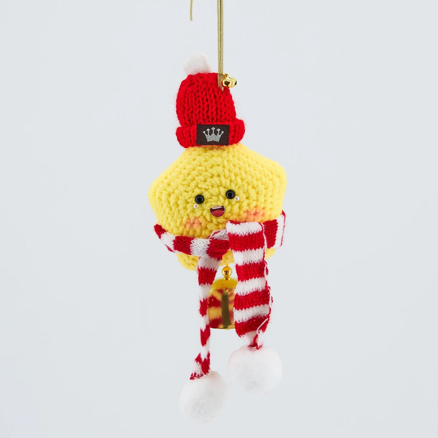 Crochet Cute Star Hanging with Hat & Scarf & Bell