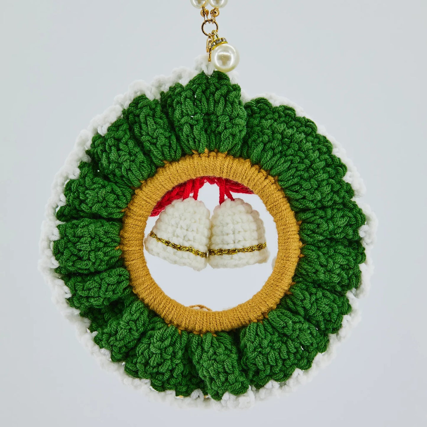 Crochet Christmas Wreath Hanger