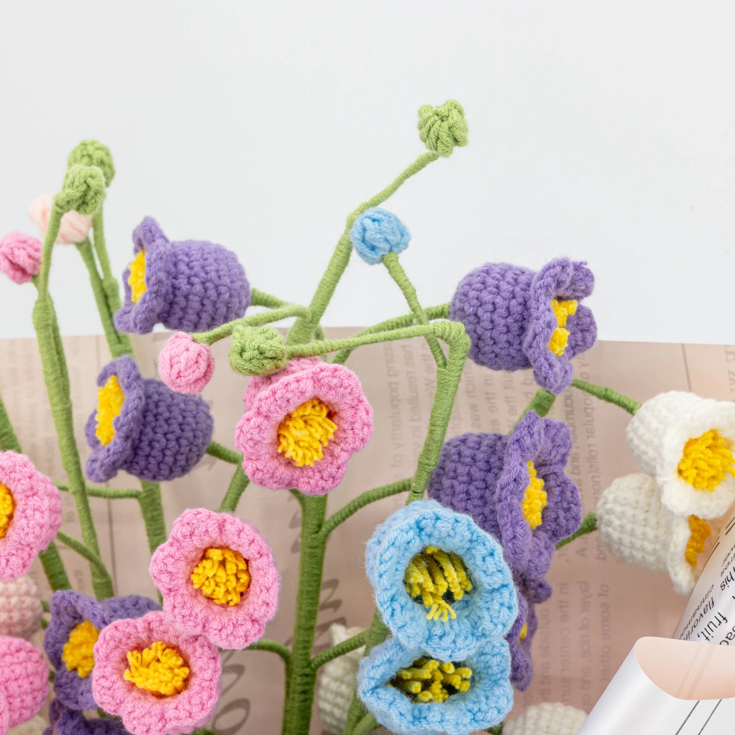 Crochet Lily of the Valley Flower Bouquet