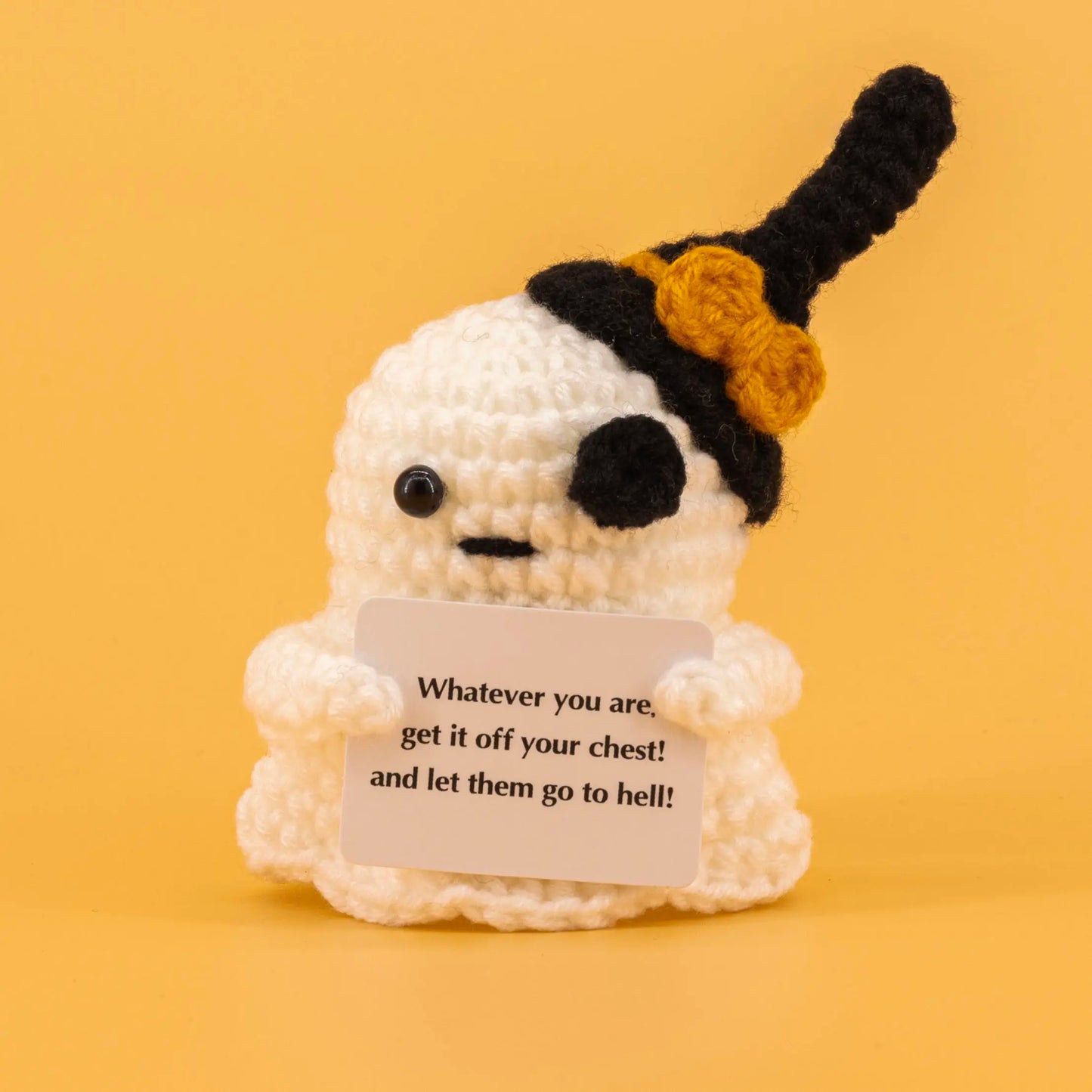 Emotional Support Crochet Ghost Potato Pickle Set