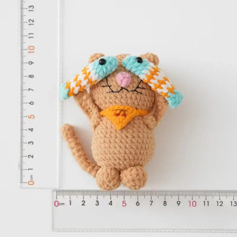 Crochet Cute Cat & Fish Doll Series